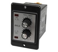 Relè temporizzato SPDT a ciclo ripetuto ATDV-Y AC 220V Serie ATDV Timer doppio 220VAC con base 30s*30s 60s*60s 30min*30min 60min*60min 1 pz(ATDV-Y 0-3S AC220V)