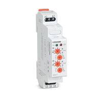 Relè timer ciclo 220v Relè lampeggiante elettronico doppio regolabile 12-240v AC/DC Ripeti timer ciclico 1 pz (Size : AC 220V)