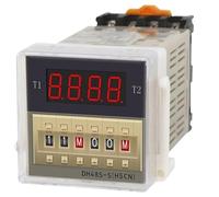 Relè timer ciclo digitale DH48S-S con base 0.1S-99H AC 110 V/220 V/380 V DC 12 V/24 V timer di ritardo programmabile for cicli ripetuti(DH48S-S AC380V)