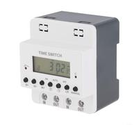 Relè timer digitale KG316T AC220V 60A-100A timer programmabile con display LCD 28 impostazioni per controllo motore a parete e montaggio su guida (100A)
