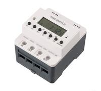 Relè timer digitale KG316T AC220V 60A-100A timer programmabile con display LCD 28 impostazioni per controllo motore a parete e montaggio su guida (60A)