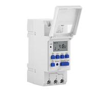 Relè timer multifunzione per montaggio su guida DIN EVTSCAN, interruttore timer programmabile digitale LCD, relè timer elettrico, per sistema HVAC, controllo luce, controllo ventola, controllo motore