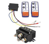 Relè Verricello 12V 500A con Bobina in Ottone Premium 30 W, Interruttore Contattore relè Verricello con Telecomando per Falciatrici Motoslitta ATV