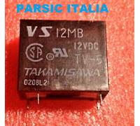 RELE VS12MB TAKAMISAWA SPST RELAY 12VDC TV-5 4PIN 5A (x 4 PEZZI)