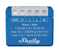 Relè Z-Wave Shelly Qubino Wave 1 Mini Controllo luci, Contatto pulito, 8A