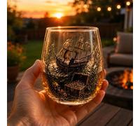 Release the Kraken, bicchiere da rum Kraken, bicchiere da whisky, con pirata, per rum, scotch, bourbon e cocktail, decorazione nautica bar casa, regalo uomo
