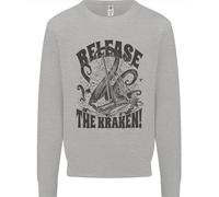 Release The Kraken Cthulhu Sea Creature Uomo Sweatshirt Jumper