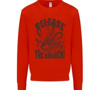 Release The Kraken Cthulhu Sea Creature Uomo Sweatshirt Jumper