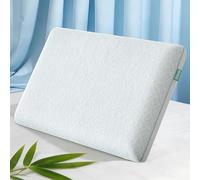 Releep Cuscino Cervicale Memory Gel, Cuscino Memory Foam Ergonomico con fodera in bambù, respirante e lavabile, OEKO-TEX & CertiPUR certificato, Cuscino letto Rinfrescante, 70 x 40 cm - Altezza 12 cm