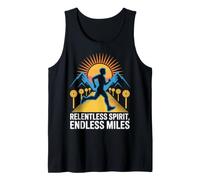 Relentless Spirit Design Endless Miles Running Canotta