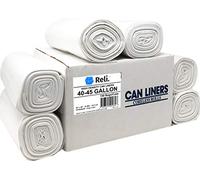 Reli. Premium 40-45 Gallon Trash Bags | 150 Count | Made in USA | Heavy Duty | Bulk | SuperValue | Clear Multi-Use Garbage Bags