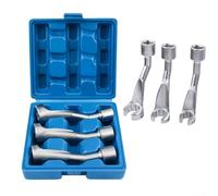 Reliable Diesel Injector Fuel Line Socket Wrench Set 3pcs 12inch Open End 14mm 17mm 19mm