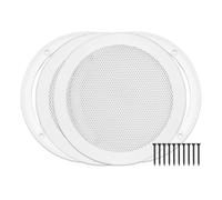 Reliable Hardware Company RH-4002-6.5-2-A White Surface Mount 6-1/2"""" Speaker Covers Pair