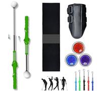 Reliablevalidity Golf Ball Marke, Golf Trainer-Golf Ball Marker Round cap Clip Mark with Level Function, Complete Golf Practice Set, Easy-Attach Line Marker Tool (Green)