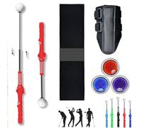 Reliablevalidity Golf Ball Marke, Golf Trainer-Golf Ball Marker Round cap Clip Mark with Level Function, Complete Golf Practice Set, Easy-Attach Line Marker Tool (Red)