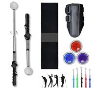Reliablevalidity Golf Ball Marke, Golf Trainer-Golf Ball Marker Round cap Clip Mark with Level Function, Complete Golf Practice Set, Easy-Attach Line Marker Tool (Black)