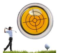 Reliablevalidity Golf Ball Marke, Golf Trainer-GolfBall Marker Round Cap Clip Mark with Level Function with Hat Clip, Ideal GolfGift for Men & Women (Yellow)