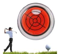 Reliablevalidity Golf Ball Marke, Golf Trainer-GolfBall Marker Round Cap Clip Mark with Level Function with Hat Clip, Ideal GolfGift for Men & Women (Red)