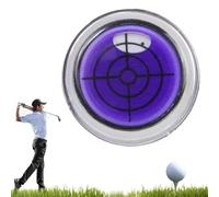 Reliablevalidity Golf Ball Marke, Golf Trainer-GolfBall Marker Round Cap Clip Mark with Level Function with Hat Clip, Ideal GolfGift for Men & Women (Purple)