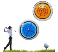 Reliablevalidity Golf Ball Marke, Golf Trainer-GolfBall Marker Round Cap Clip Mark with Level Function with Hat Clip, Ideal GolfGift for Men & Women (2Pcs B)