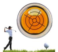 Reliablevalidity Golf Ball Marke, Golf Trainer-GolfBall Marker Round Cap Clip Mark with Level Function with Hat Clip, Ideal GolfGift for Men & Women (Orange)