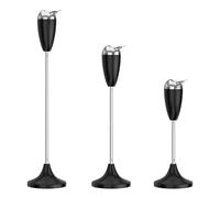 RELIANCER Posacenere da pavimento con coperchio, regolabile in altezza da 54,6 cm a 88,9 cm, in acciaio inox, contemporaneo, autopulente, telescopico, posacenere per sigarette, posacenere alto da