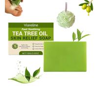 Relief Soap Bar, Tea Tree Oil Soap, Natural Foot & Body Soaps, for Healthy Skin, Odor Control & Daily Refreshing Cleanse for Face All Skin (1PC)