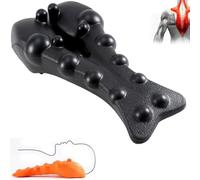 Relieflylab, trapezio, barella per schiena, massaggiatore trapezio, strumento massaggiante per collo e spalle, allevia il dolore alla parte superiore della schiena (nero)