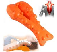 Relieflylab, trapezio, massaggiatore per punti trigger point, rilassa collo e spalle, allevia il mal di schiena e tensione (arancione)