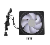 Relier Air CPU, da 800 a 1800 Giri/Min, Ventola PWM a 4 Pin da 120 Mm, Luce a LED Argb a 3 Pin, 9 Lame a Ventola, Ventola più Coretta per la Custodia per Computer (Lame in