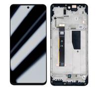 Relife, Blocco completo per Moto G84 5G LCD + vetro touch e frame, Nero