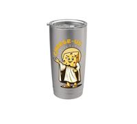 Religione del formaggio Cheesy Jesus Cheese-Us Pun Cristianesimo Bicchiere termico in acciaio inox doppia parete