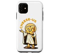 Religione del formaggio Cheesy Jesus Cheese-Us Pun Cristianesimo Custodia per iPhone 11