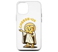 Religione del formaggio Cheesy Jesus Cheese-Us Pun Cristianesimo Custodia per iPhone 12/12 Pro