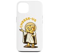Religione del formaggio Cheesy Jesus Cheese-Us Pun Cristianesimo Custodia per iPhone 13