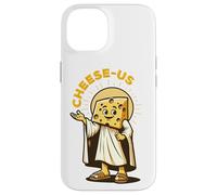 Religione del formaggio Cheesy Jesus Cheese-Us Pun Cristianesimo Custodia per iPhone 14