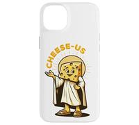 Religione del formaggio Cheesy Jesus Cheese-Us Pun Cristianesimo Custodia per iPhone 14 Plus