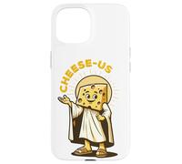 Religione del formaggio Cheesy Jesus Cheese-Us Pun Cristianesimo Custodia per iPhone 15