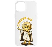 Religione del formaggio Cheesy Jesus Cheese-Us Pun Cristianesimo Custodia per iPhone 15 Plus