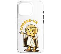 Religione del formaggio Cheesy Jesus Cheese-Us Pun Cristianesimo Custodia per iPhone 16 Pro