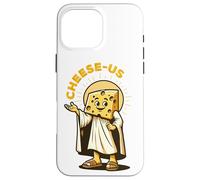 Religione del formaggio Cheesy Jesus Cheese-Us Pun Cristianesimo Custodia per iPhone 16 Pro Max
