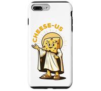 Religione del formaggio Cheesy Jesus Cheese-Us Pun Cristianesimo Custodia per iPhone 7 Plus/8 Plus