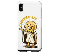 Religione del formaggio Cheesy Jesus Cheese-Us Pun Cristianesimo Custodia per iPhone XS Max