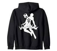 Religiosa di Jesus Calcio Cristo Dio Calcio Felpa con Cappuccio