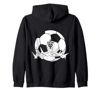 Religiosa di Jesus Calcio Cristo Dio Calcio Felpa con Cappuccio