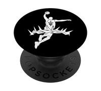 RELIGIOSA JESUS BASKETBALL CRISTO DIO BASKETBALL PopSockets PopGrip Adesivo