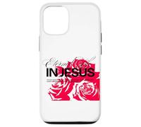 Religioso Cristiano Bibbia Verso Dio Fede Gesù Rosa Grafica Custodia per iPhone 12/12 Pro