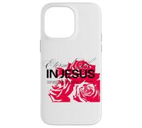 Religioso Cristiano Bibbia Verso Dio Fede Gesù Rosa Grafica Custodia per iPhone 14 Pro Max