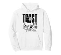 Religioso Cristiano Bibbia Verso Pregare Fede Gesù Grafico Felpa con Cappuccio