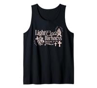 Religioso Cristiano Dio Fede Gesù Luce sopra Le tenebre Canotta